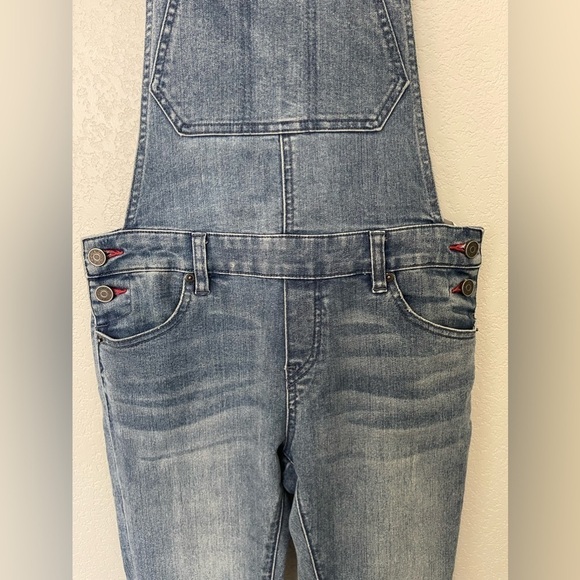 Volcom Super Stoned Skinny Denim Overalls Size XS - Picture 12 of 14